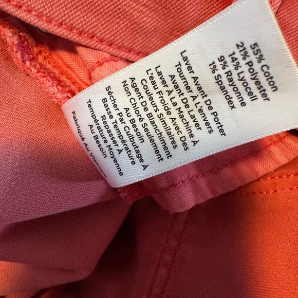 Talbots Straight Leg Crop Jeans Women's 4 Pink Mid-Rise Spring Easter Stretch - Picture 5 of 9